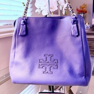 Tory Burch Cobalt Blue Leather Bag